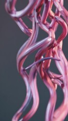 Aufkleber - Silken Fluidity Mesmerizing Pink Dance