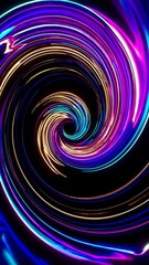 Fototapete - Hypnotic Colorful Tendrils Mesmerizing Liquid Ligh