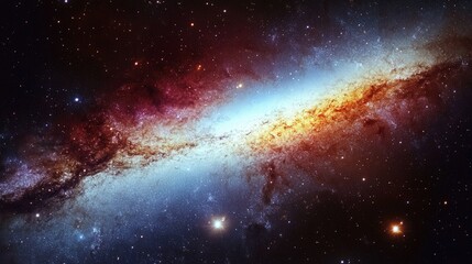 Wall Mural - tadpole galaxy, where gravitational interactions have stretched its spiral arms into a long, flowing