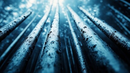 Aufkleber - Tall and Majestic Trees Reaching for the Sky in a Dense Forest with a Dark and Mysterious Atmosphere : Generative AI
