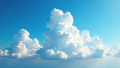 Wall Mural - cloud formations morphing into shapes in the sky, shape-shifting, cloudscape