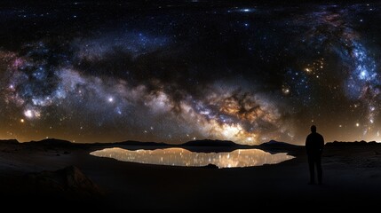 Wall Mural - southern cross constellation, framed against the glow of the milky way, creating a celestial tapestr
