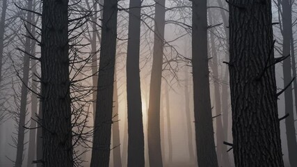 Fototapete - Serene Spring Elegance mystical Forest Whisper