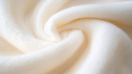 Poster - Closeup of soft and fluffy fabric revealing its smooth and inviting texture : Generative AI