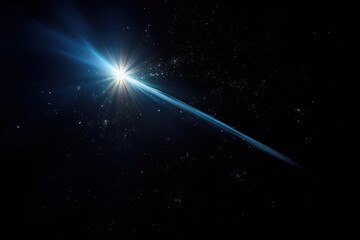 Wall Mural - shooting star light astronomy.