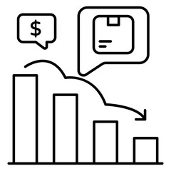 Canvas Print - Perfect design icon of logistic chart