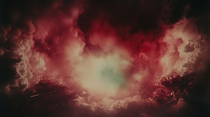 Wall Mural - ethereal nebula explosion celestial phenomenon cosmic event fiery visual universe display artistry