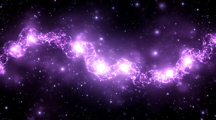 Wall Mural - luminous cosmic nebula stream illuminated spiral galaxy twisting through space background