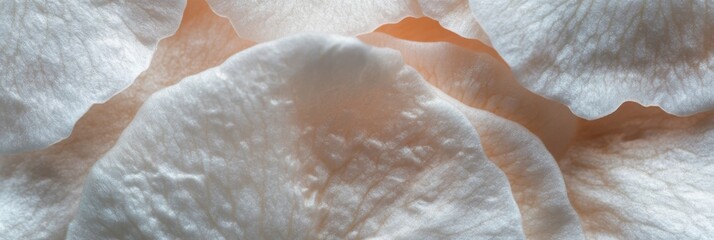 Wall Mural - Close-up macro shot of delicate light pink petals texture in soft focus