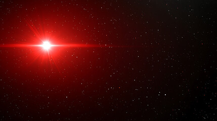Wall Mural - vivid red nebula space scene with distant stars and cosmic light displaying celestial grandeur