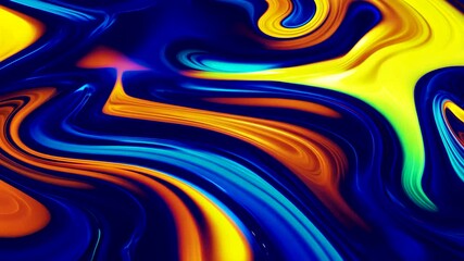 Wall Mural - colorful flowing abstract art in vibrant hues