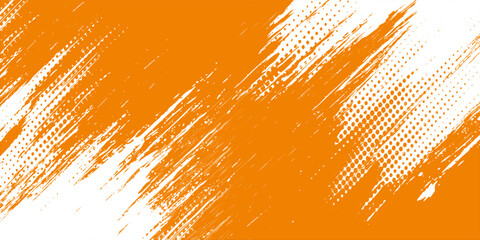 Wall Mural - abstract orange color grunge background