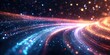 © popuo design - Abstract Cosmic Trails: Celestial Swirls of Light and Energy in a Dark Universe