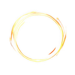 Wall Mural - vector light line effect of golden circle. luminous fire trail on a transparent background. light ro