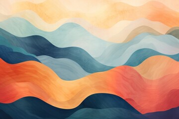 Wall Mural - mountains backgrounds abstract painting.