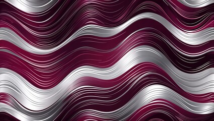 Wall Mural - wavy and swirled burgundy and silver brush strokes pattern background