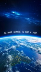 Wall Mural - climate change quote facebook story template