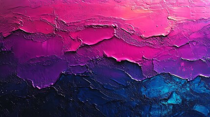 Wall Mural - Deep Magenta and Purple Gradient with Neon Glow Effects