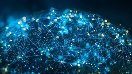Global network connection, digital data flow, futuristic technology, abstract background