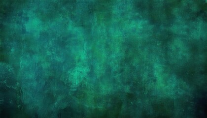 Aufkleber - deep emerald green textured abstract background with grunge effect, artistic canvas for digital design, print, and branding
