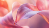 A close-up of an elegant calla lily with soft, curved petals against a blurred background —ar 16:9 