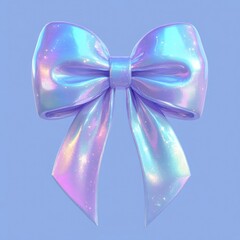 Poster - Celestial graphic of bow ribbon icon accessories accessory holographic.