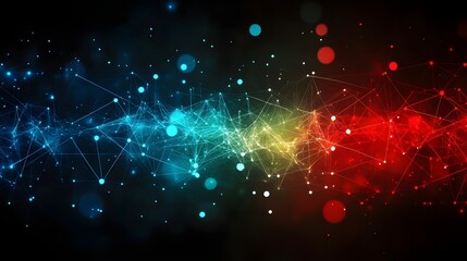 Wall Mural - digital background perfect for tech processes, neural networks, artificial intelligence, data transf