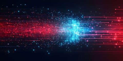 Wall Mural - digital background perfect for tech processes, neural networks, artificial intelligence, data transf