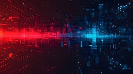 Wall Mural - digital background perfect for tech processes, neural networks, artificial intelligence, data transf