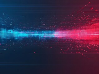 Wall Mural - digital background perfect for tech processes, neural networks, artificial intelligence, data transf