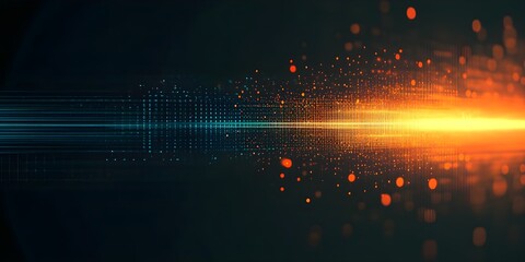 Wall Mural - digital background perfect for tech processes, neural networks, artificial intelligence, data transf