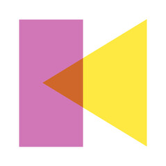 Triangle rectangles geometric objects overlapping