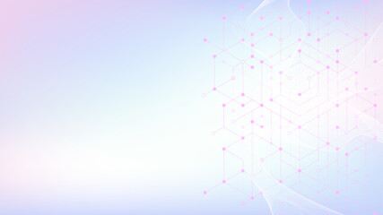 Aufkleber - Modern health care or medical background design. Health care innovation concept. Horizontal header web banner. Abstract geometric background with hexagon shapes for medicine, science, chemistry.