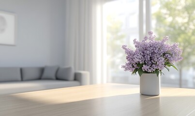 Poster - A pastel-themed living room showcasing fresh decor elements in a cozy atmosphere, perfect for interior design inspiration.