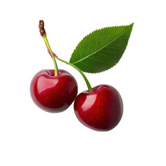 cherries isolated on transparent png