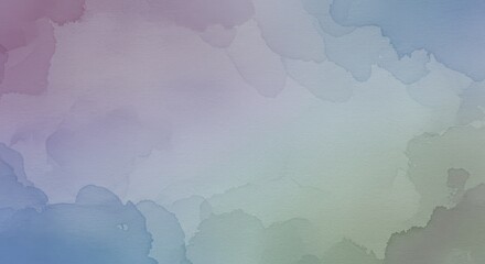 Wall Mural - pastel watercolor cloud background - soft pastel watercolor wash background with blended shades of b