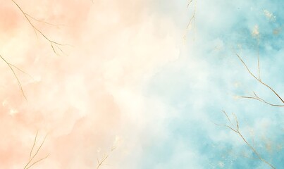 Poster - Ethereal watercolor background featuring shimmering effects, perfect for creative projects and digital designs.