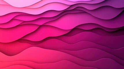 Wall Mural - Colorful abstract waves in shades of pink, creating a dynamic visual texture.