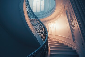 Wall Mural - Spiral Staircase Building Skylight