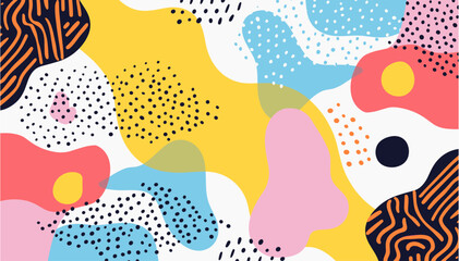 abstract vector pattern, memphis geometric texture, modern art splash design, colorful paint shape, 