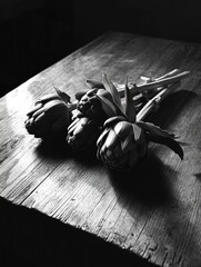 Wall Mural - Bunch of Flowers on Wooden Table