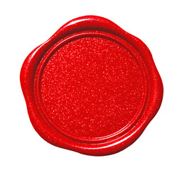 Wall Mural - glitter red wax seal round stamp png clipart cutout transparent isolated