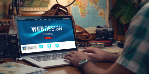 Website design software provide brisk template for online retail business and e-commerce