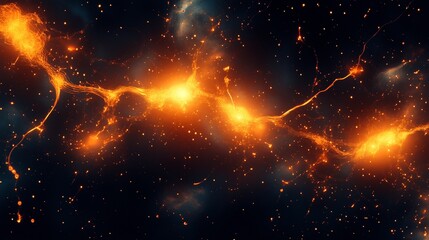 Wall Mural - the cosmic wonder of nebula flames