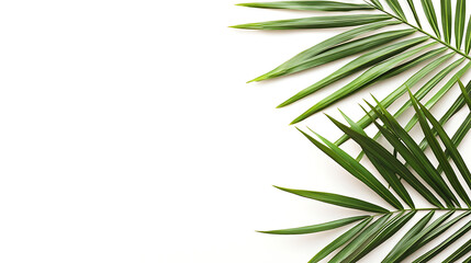 Wall Mural - PNG Palm leaves border nature backgrounds outdoors.