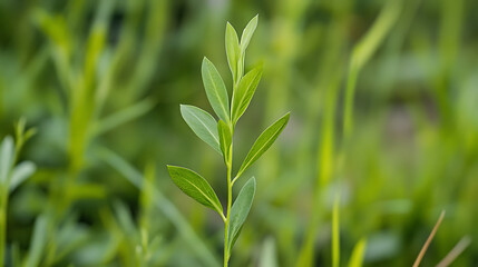 Wall Mural - Clover leaf outdoors nature plant.