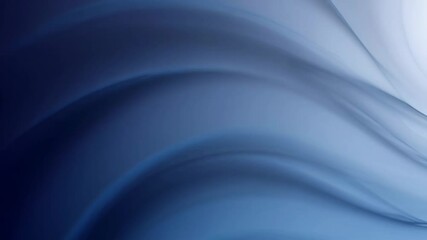 Aufkleber - abstract blue waves flowing in minimalistic design, smooth texture