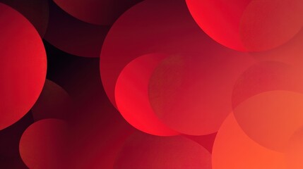 Wall Mural - overlapping crimson and red circles create a soft background