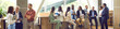 © Studio Romantic - Group of diverse business people men and women chatting after a meeting. Company employees or group of staff talking with each other in the office during the break in meeting room. Banner.