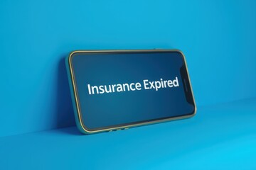 Wall Mural - insurance explained on a smartphone